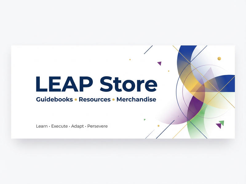 LEAP Guidebook and merchandise shop